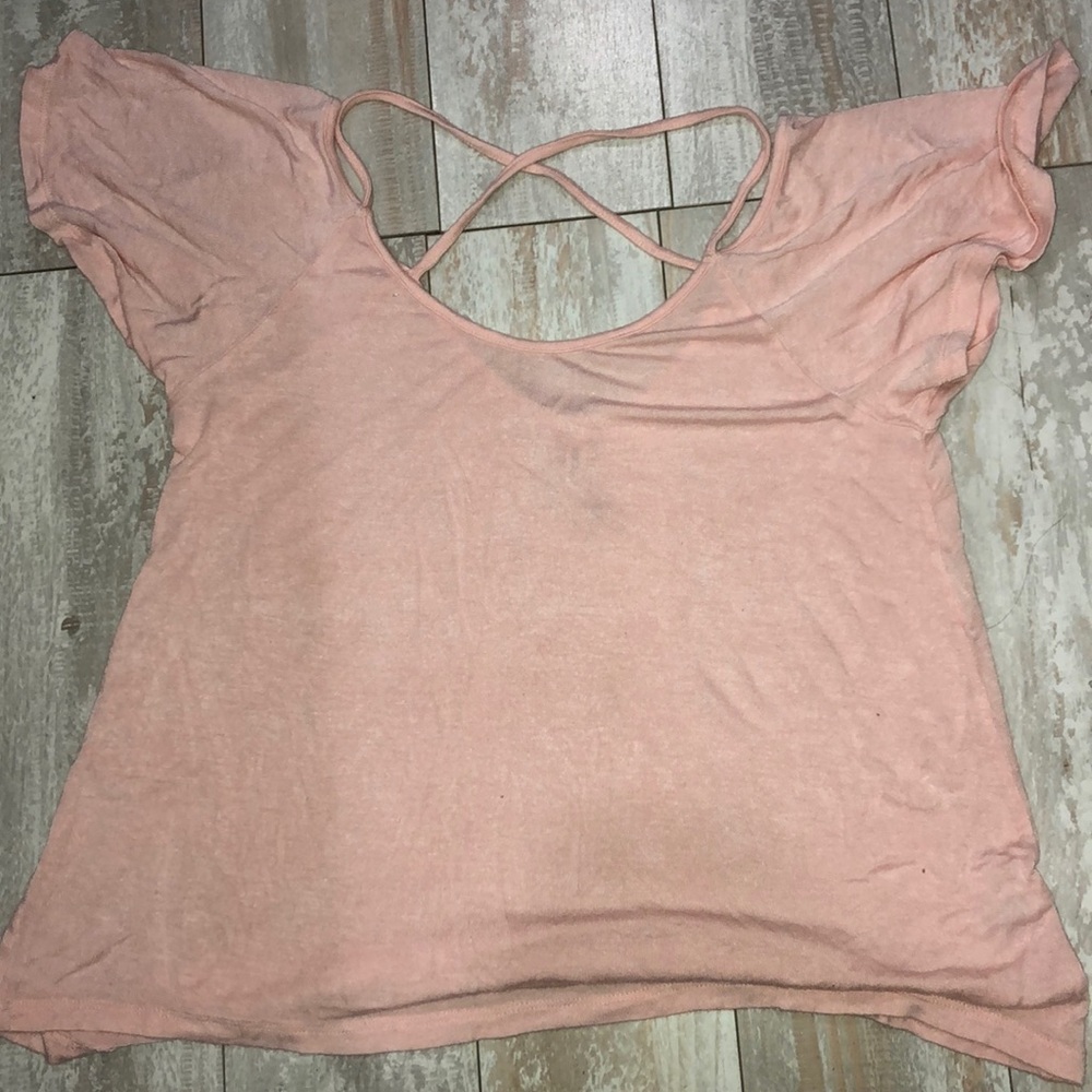 light pink / cream off the shoulders top
